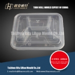 high quality four compartment lunch box mould