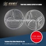 round thin wall four compartment lunch box mould