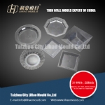 PS square thin wall plate mould