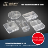 multi compartment round and square lunch box mould