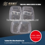 two compartment lunch box mould