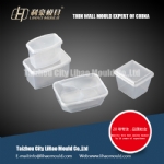 disposable microwave thin wall square container mould
