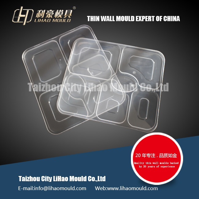 plastic thin wall lid of lunch box mould